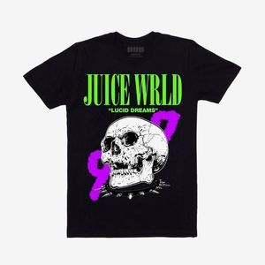 Juice WRLD Lucid Dreams T-Shirt Official Merch 999 Club Skull